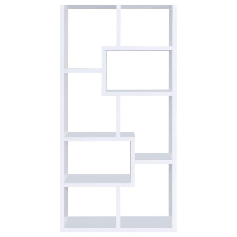 Theo 71-inch 6-shelf Bookshelf White-zoom-