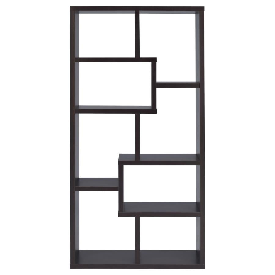 Theo 71-inch 6-shelf Bookshelf Cappuccino-zoom-3
