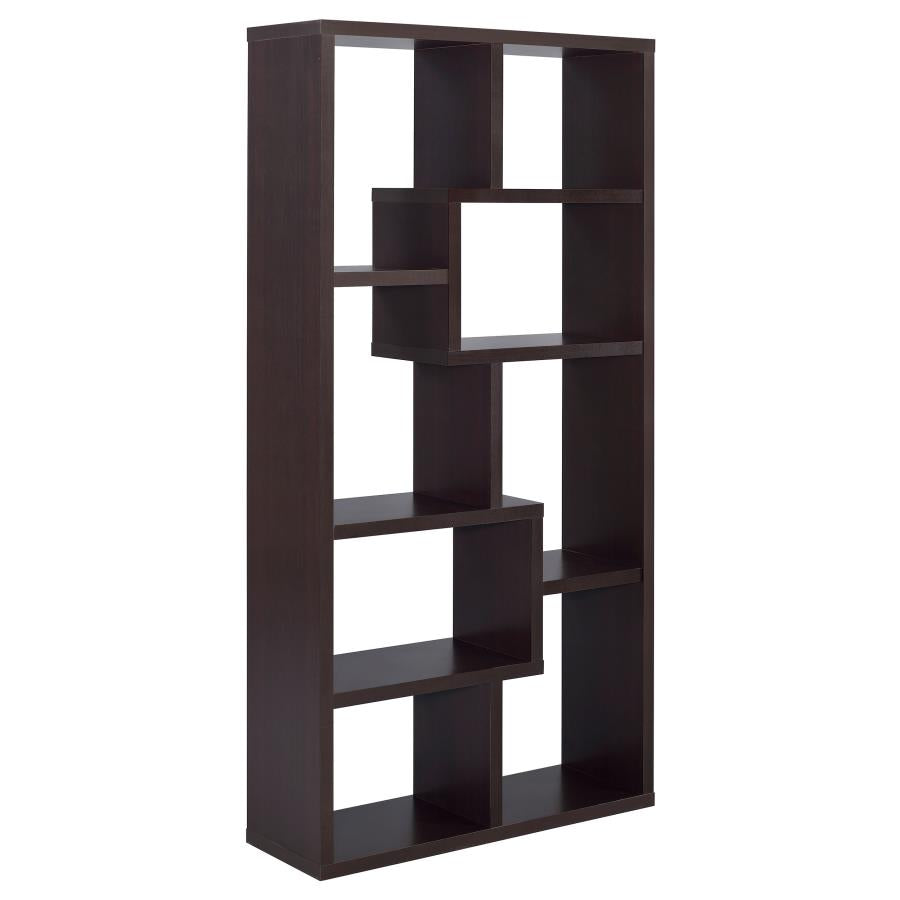 Theo 71-inch 6-shelf Bookshelf Cappuccino-zoom-6