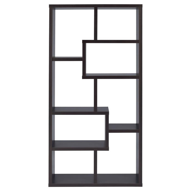 Theo 71-inch 6-shelf Bookshelf Cappuccino-zoom-