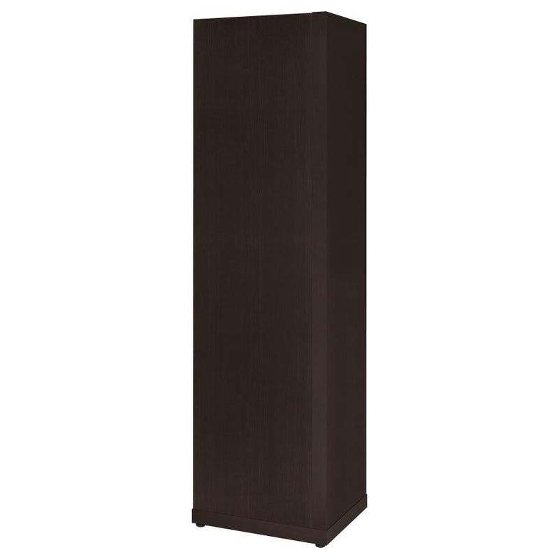 Alder 71-inch 6-shelf Corner Bookcase Cappuccino-zoom-