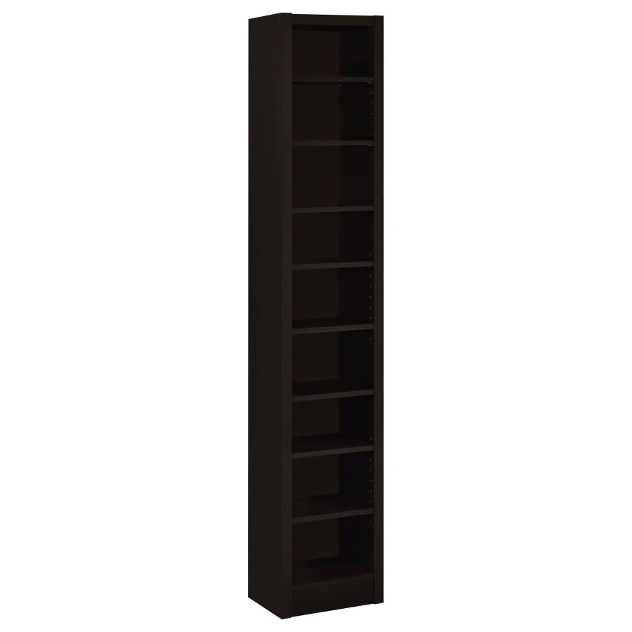 Eliam 71-inch 8-shelf Bookcase Cappuccino-zoom-1