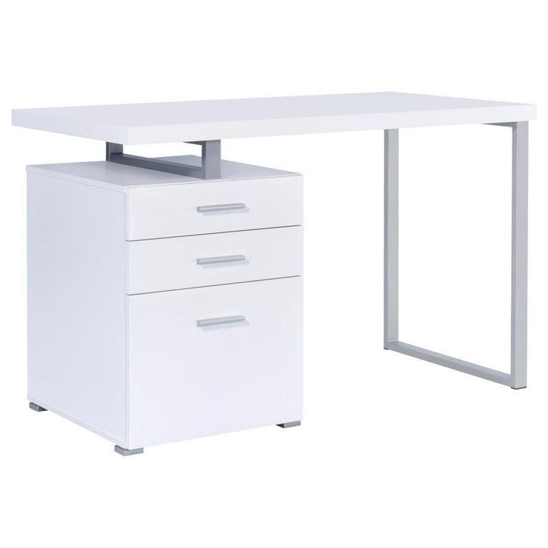 Brennan 47-inch 3-drawer Office Computer Desk White-zoom-