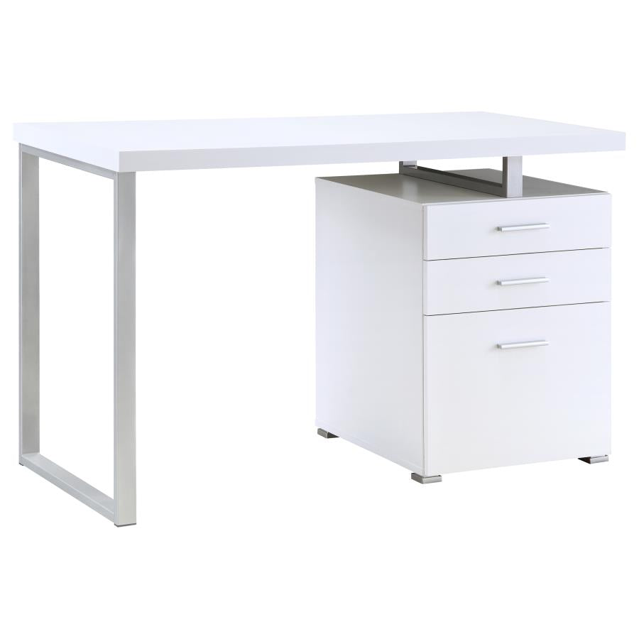 Brennan 47-inch 3-drawer Office Computer Desk White-3