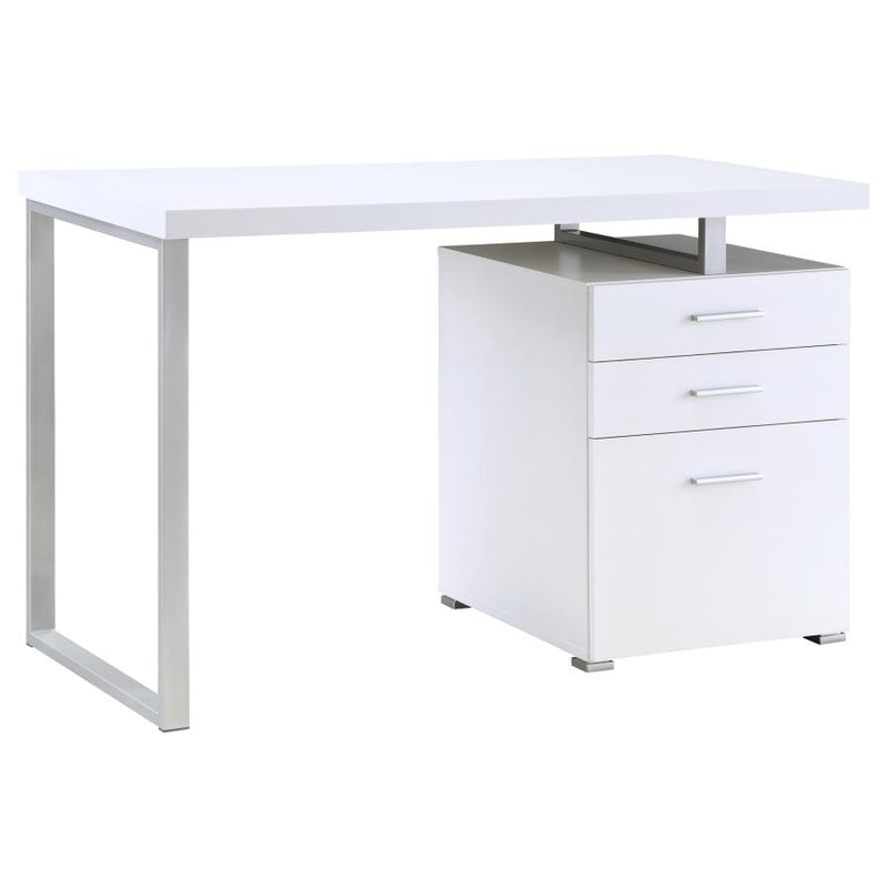 Brennan 47-inch 3-drawer Office Computer Desk White-zoom-