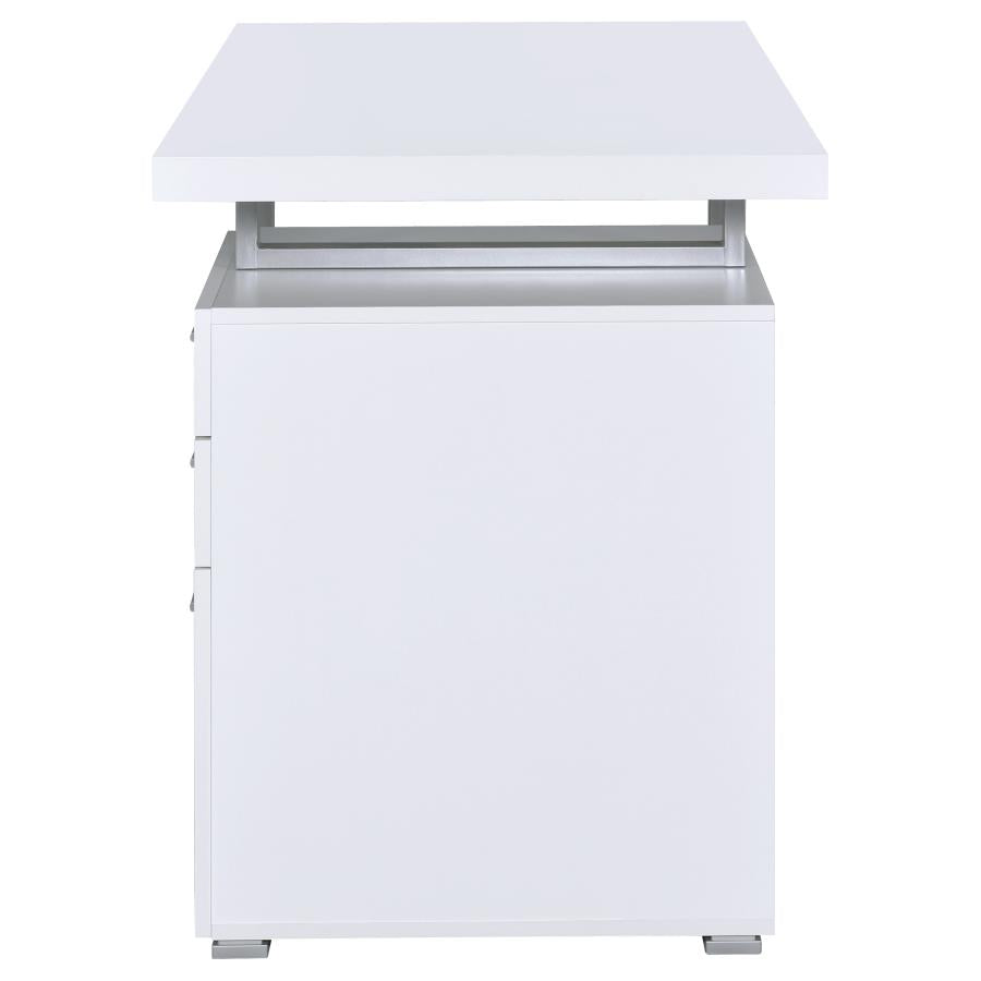 Brennan 47-inch 3-drawer Office Computer Desk White-6