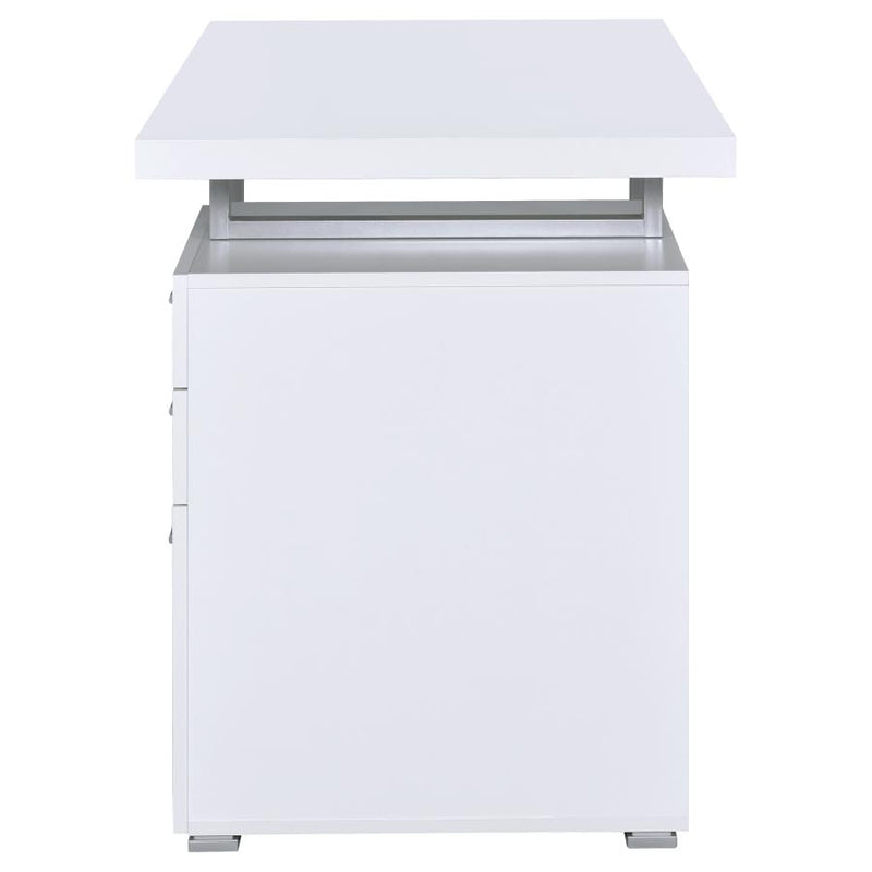Brennan 47-inch 3-drawer Office Computer Desk White-zoom-