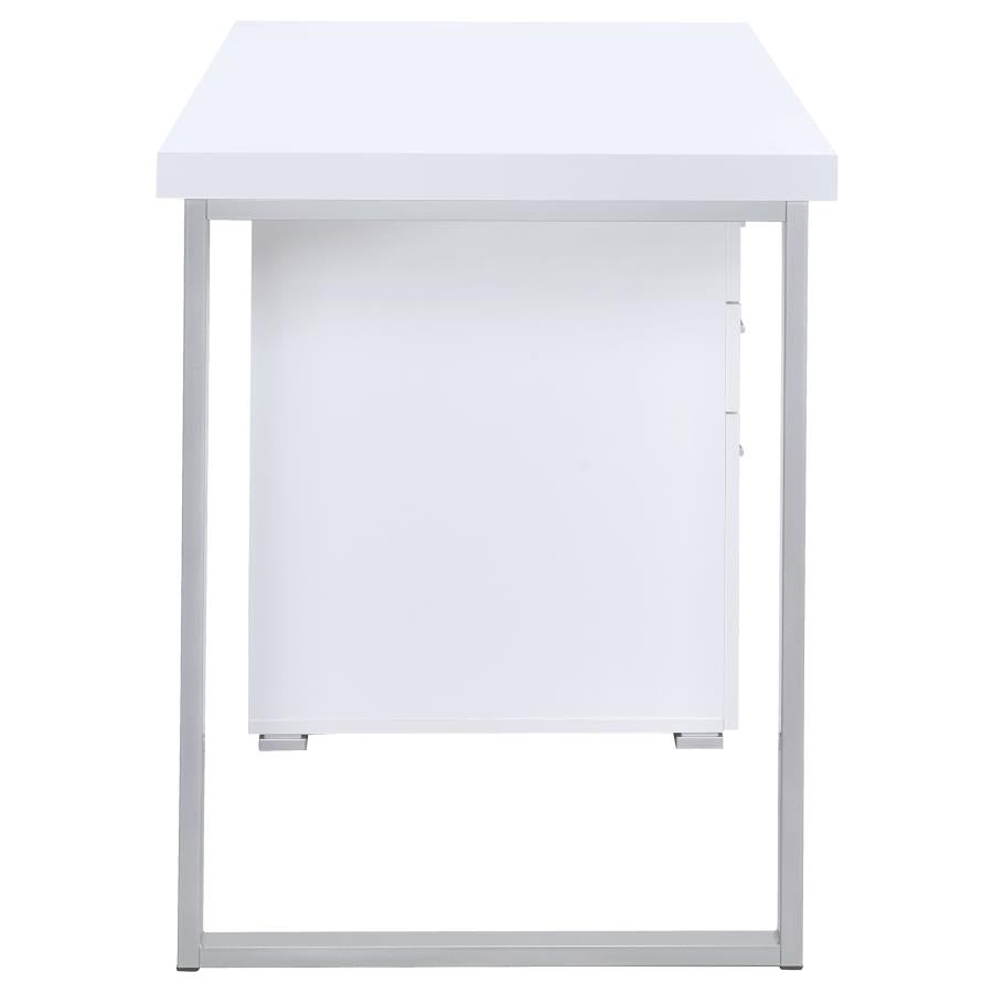 Brennan 47-inch 3-drawer Office Computer Desk White-9