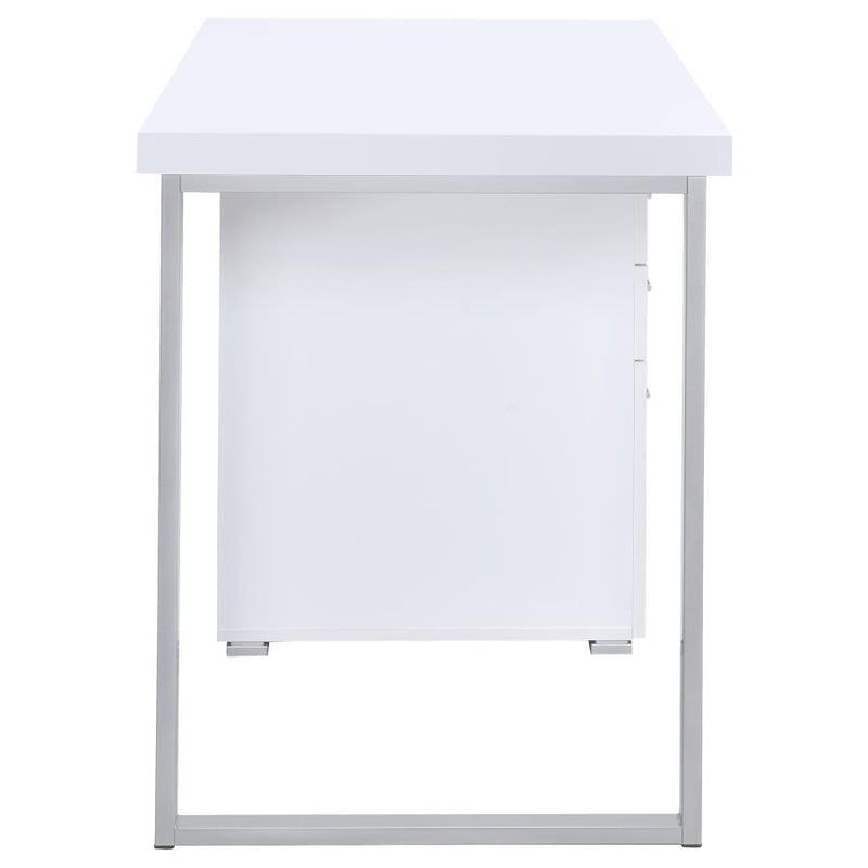 Brennan 47-inch 3-drawer Office Computer Desk White-zoom-