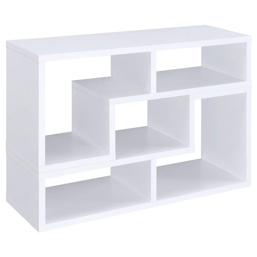 Velma Multipurpose TV Stand and Bookshelf White-6