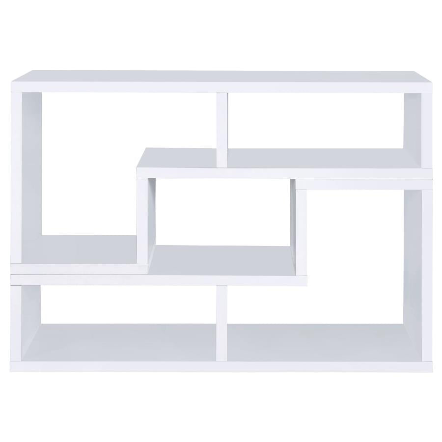 Velma Multipurpose TV Stand and Bookshelf White-zoom-7