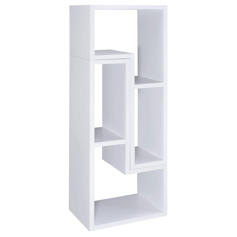 Velma Multipurpose TV Stand and Bookshelf White-8