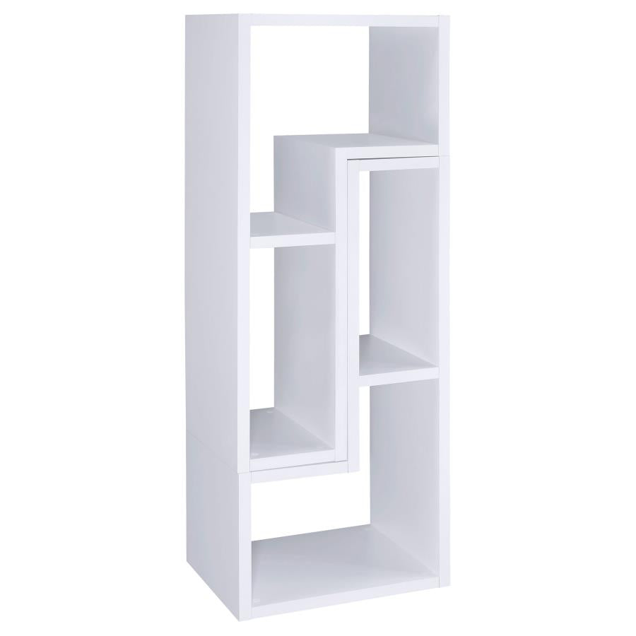 Velma Multipurpose TV Stand and Bookshelf White-zoom-9