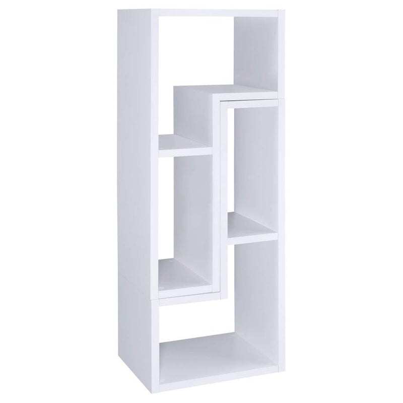 Velma Multipurpose TV Stand and Bookshelf White-zoom-