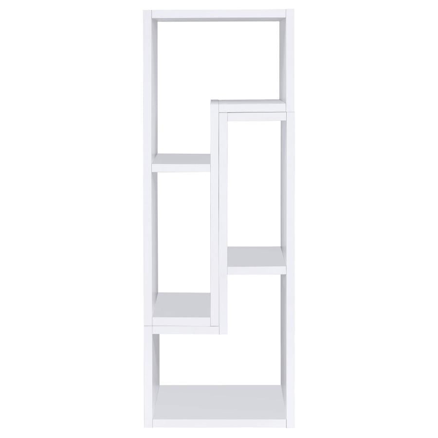 Velma Multipurpose TV Stand and Bookshelf White-10