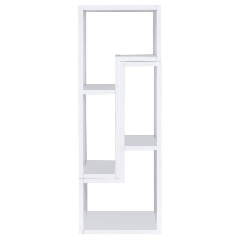 Velma Multipurpose TV Stand and Bookshelf White-zoom-