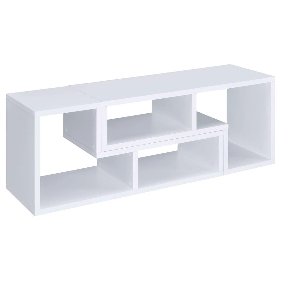 Velma Multipurpose TV Stand and Bookshelf White-11