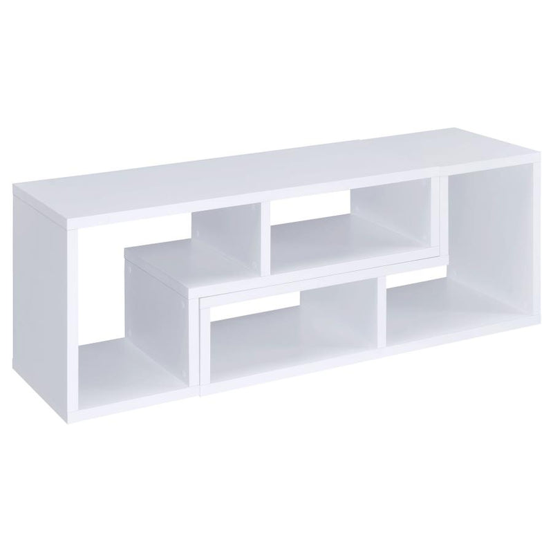 Velma Multipurpose TV Stand and Bookshelf White-zoom-