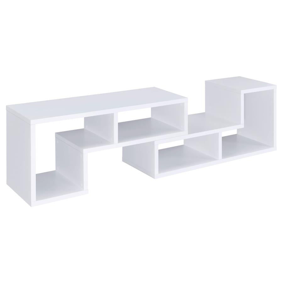 Velma Multipurpose TV Stand and Bookshelf White-14