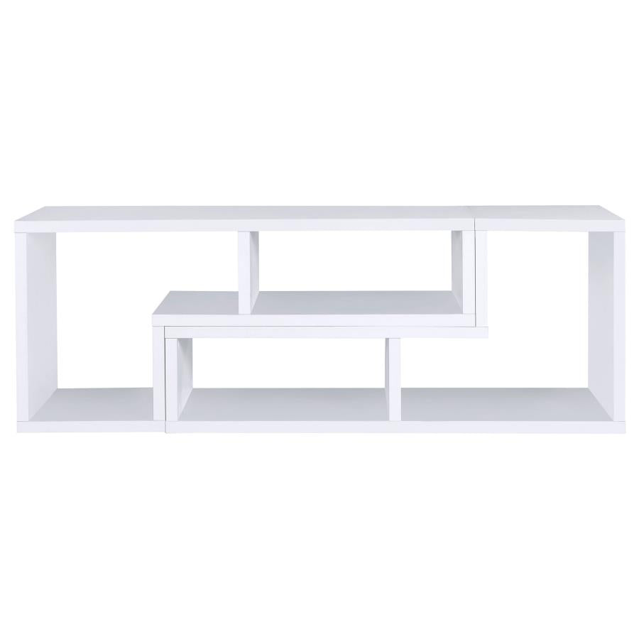 Velma Multipurpose TV Stand and Bookshelf White-15