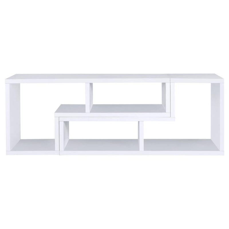 Velma Multipurpose TV Stand and Bookshelf White-zoom-