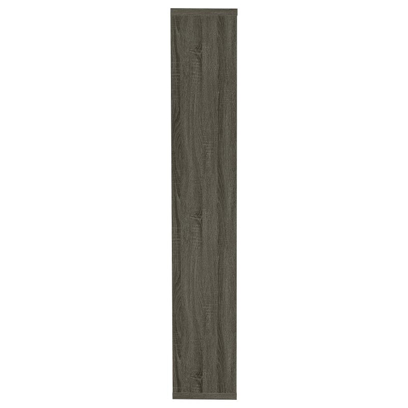 Theo 71-inch 6-shelf Bookshelf Weathered Grey-zoom-