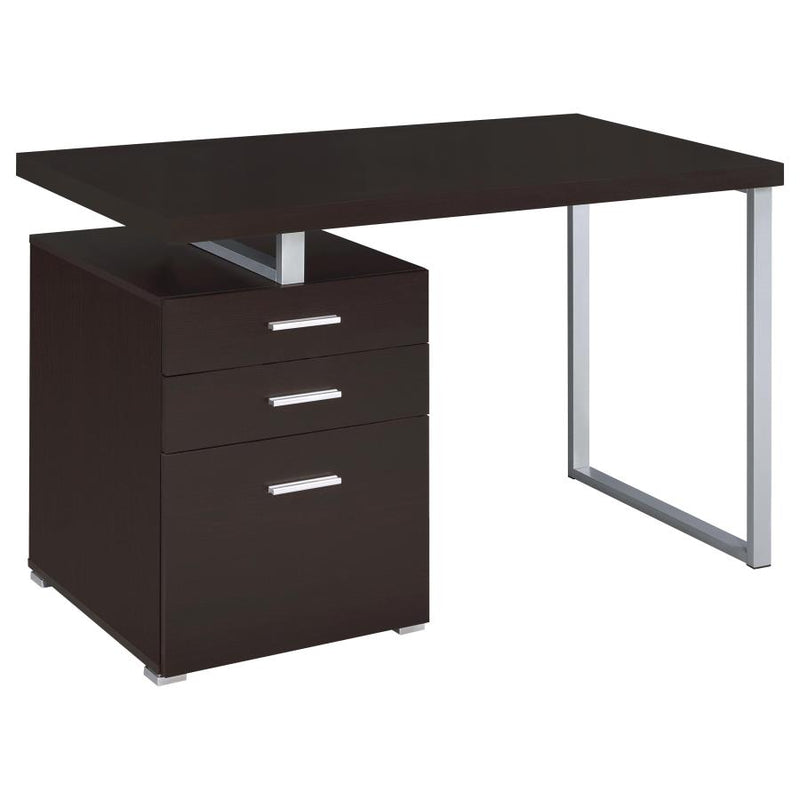 Brennan 47-inch 3-drawer Office Computer Desk Cappuccino-zoom-