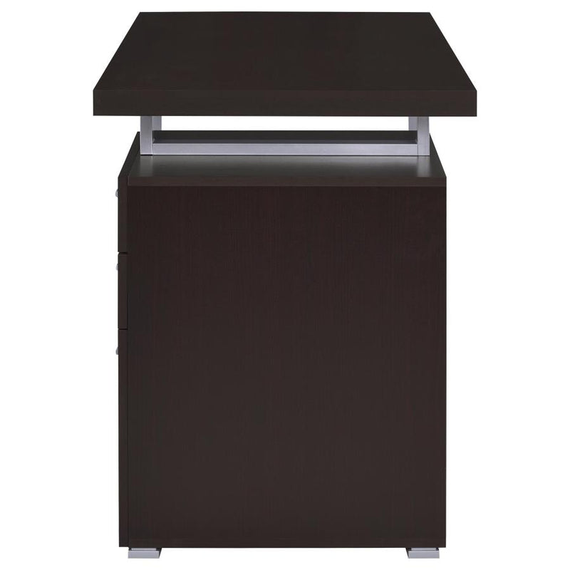 Brennan 47-inch 3-drawer Office Computer Desk Cappuccino-zoom-