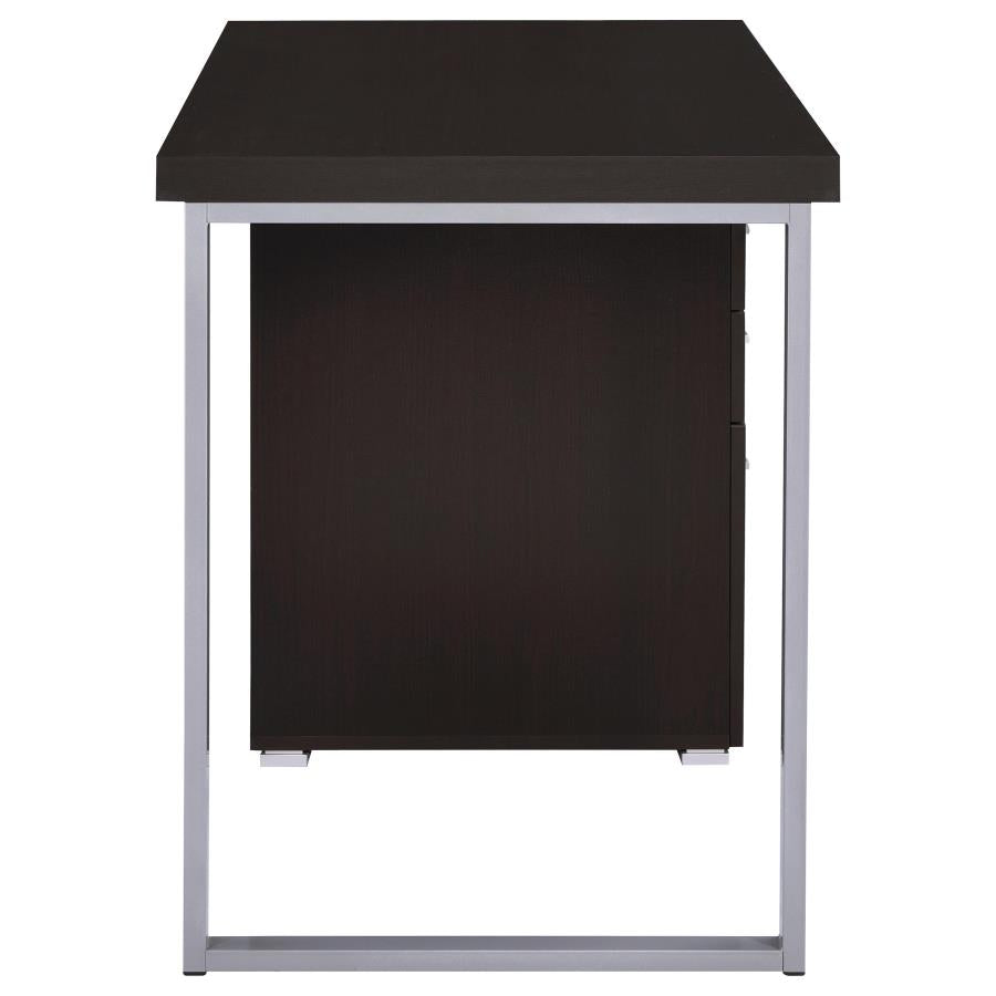 Brennan 47-inch 3-drawer Office Computer Desk Cappuccino-zoom-9