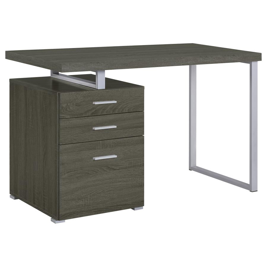 Brennan 47-inch 3-drawer Office Computer Desk Weathered Grey-4