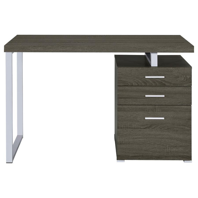 Brennan 47-inch 3-drawer Office Computer Desk Weathered Grey-zoom-