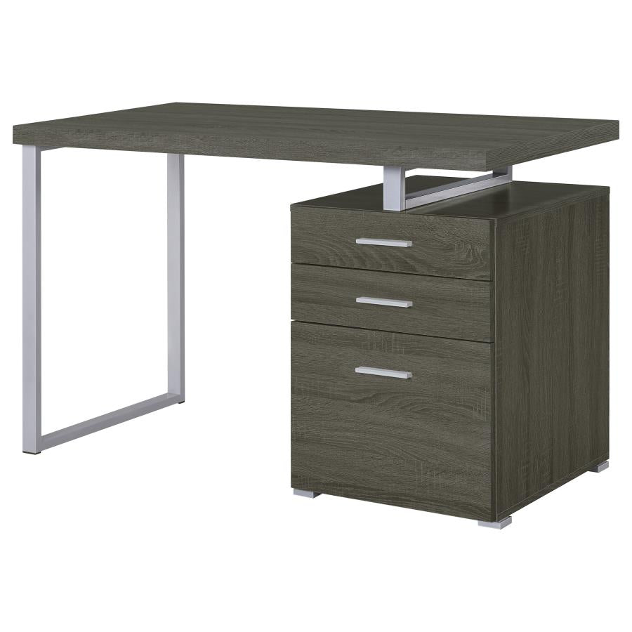 Brennan 47-inch 3-drawer Office Computer Desk Weathered Grey-zoom-6