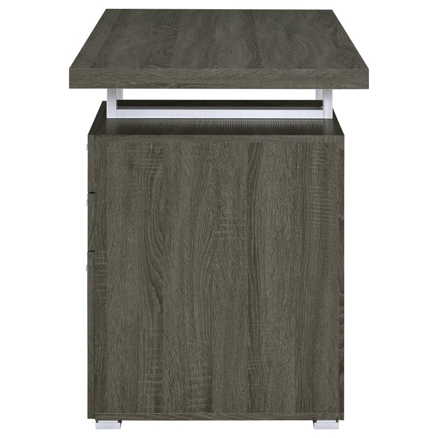 Brennan 47-inch 3-drawer Office Computer Desk Weathered Grey-zoom-7