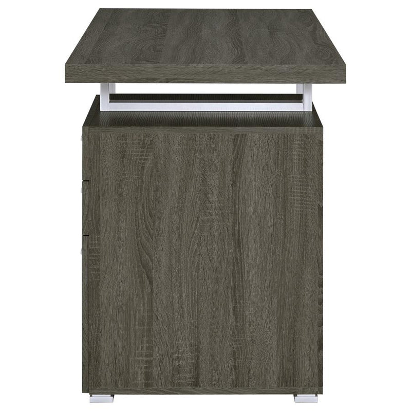 Brennan 47-inch 3-drawer Office Computer Desk Weathered Grey-zoom-