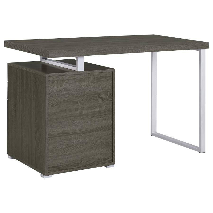 Brennan 47-inch 3-drawer Office Computer Desk Weathered Grey-zoom-8