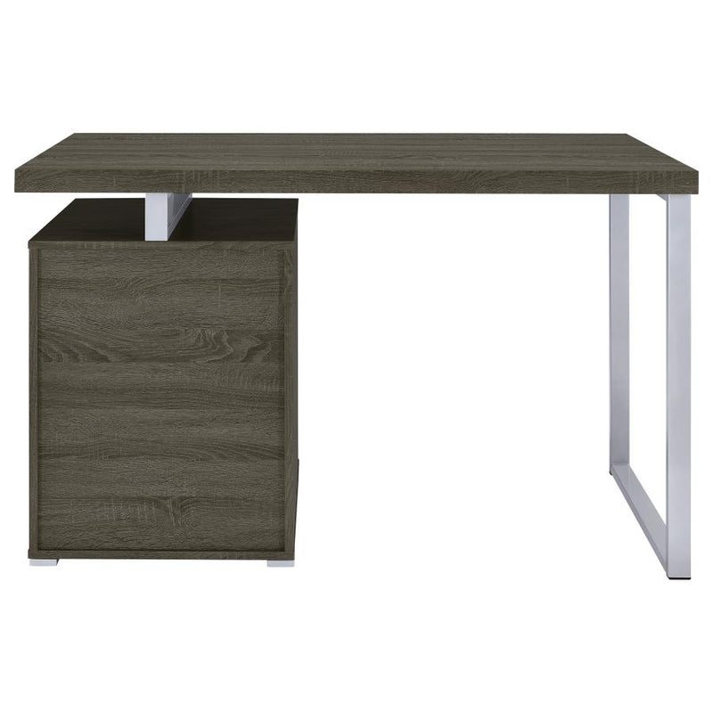 Brennan 47-inch 3-drawer Office Computer Desk Weathered Grey-zoom-