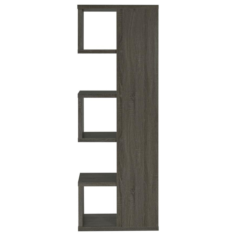 Joey 71-inch 5-shelf Bookshelf Weathered Grey-zoom-