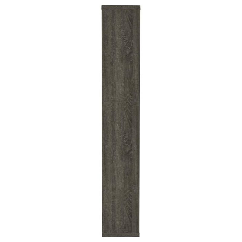 Joey 71-inch 5-shelf Bookshelf Weathered Grey-zoom-
