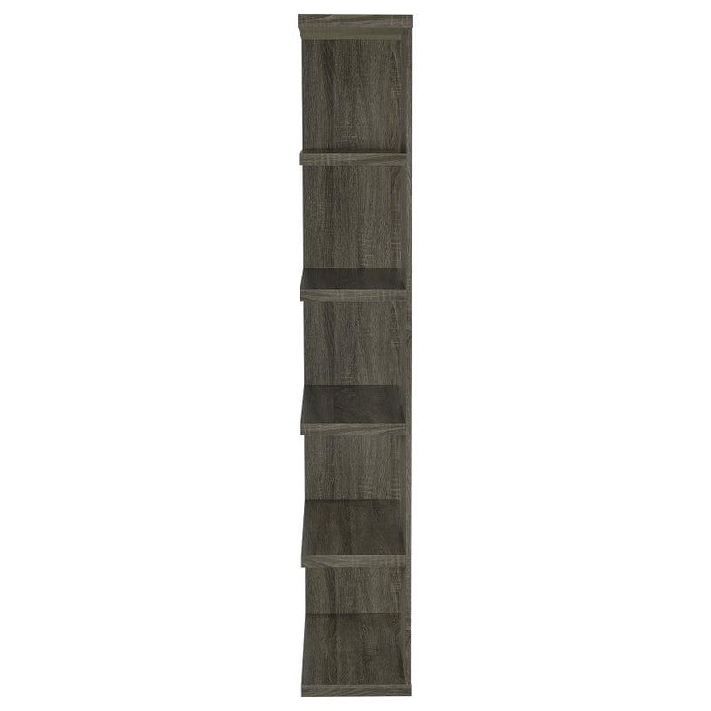 Harrison 71-inch 5-shelf Bookshelf Weathered Grey-zoom-