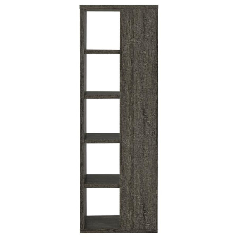 Harrison 71-inch 5-shelf Bookshelf Weathered Grey-zoom-