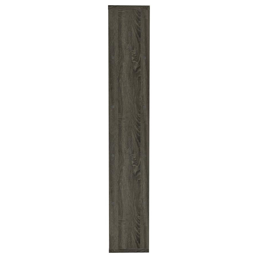 Harrison 71-inch 5-shelf Bookshelf Weathered Grey-7