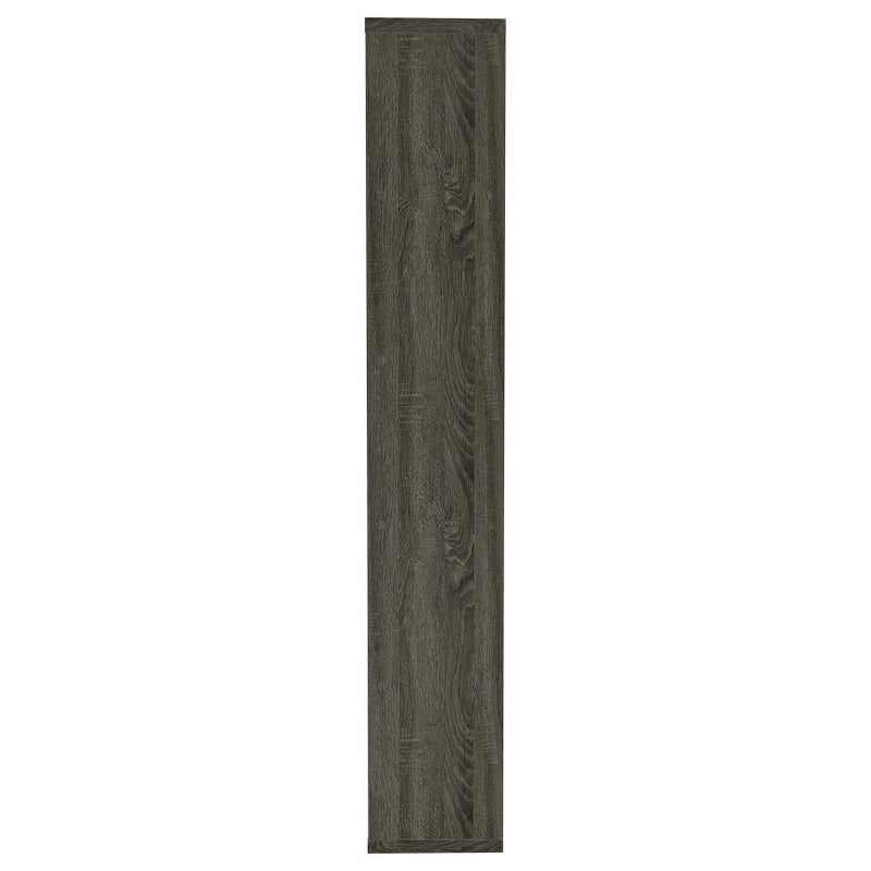 Harrison 71-inch 5-shelf Bookshelf Weathered Grey-zoom-