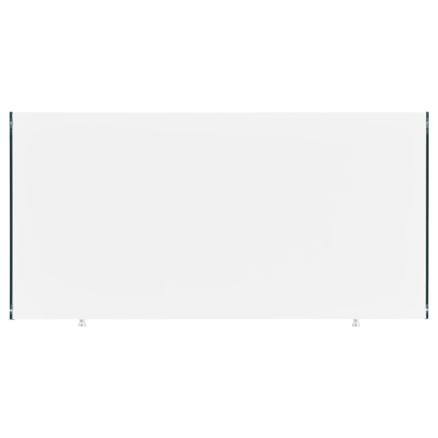 Dobrev 48-inch 2-drawer Writing Desk White High Gloss-11