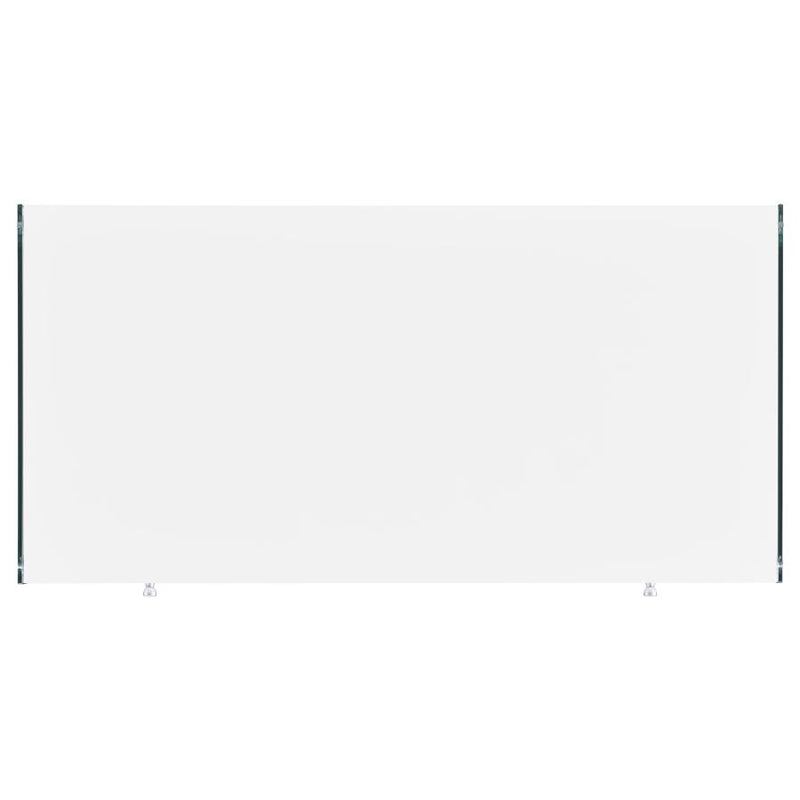 Dobrev 48-inch 2-drawer Writing Desk White High Gloss-zoom-