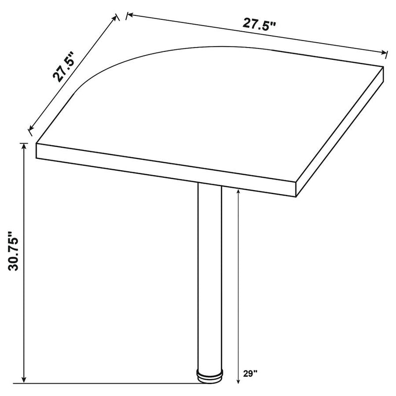 Skylar L-Shape Desk with Mobile File Cabinet Cappuccino-zoom-