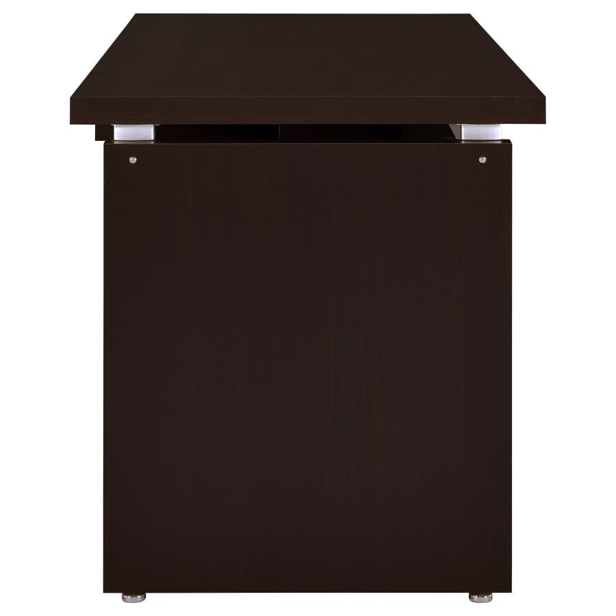 Skylar 83-inch L-Shaped Office Computer Desk Cappuccino-6