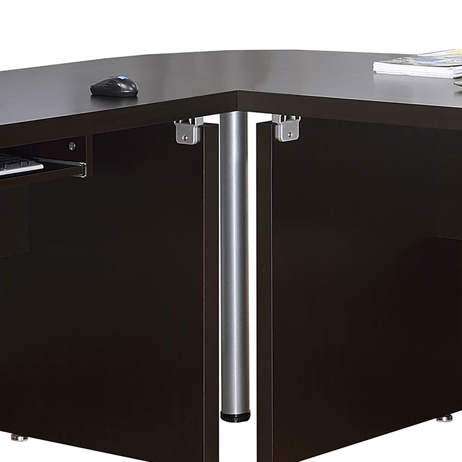 Skylar 83-inch L-Shaped Office Computer Desk Cappuccino-12