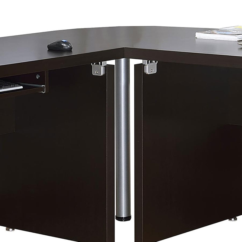 Skylar 83-inch L-Shaped Office Computer Desk Cappuccino-zoom-