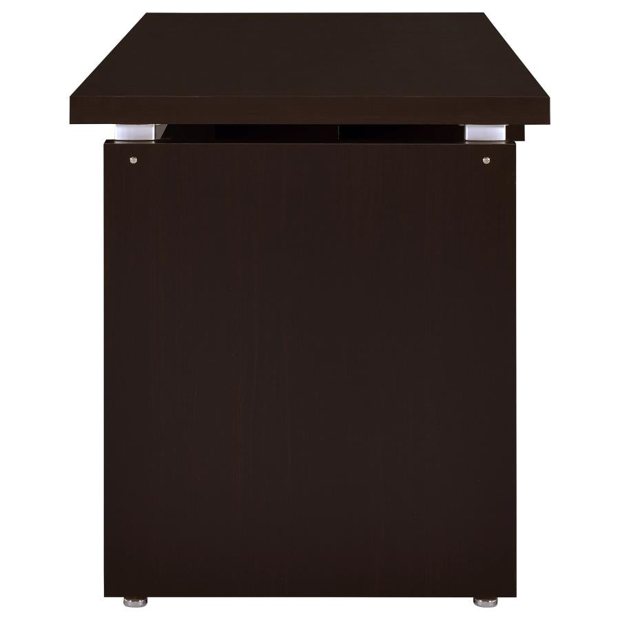 Skylar 55-inch Computer Desk with Keyboard Drawer Cappuccino-6
