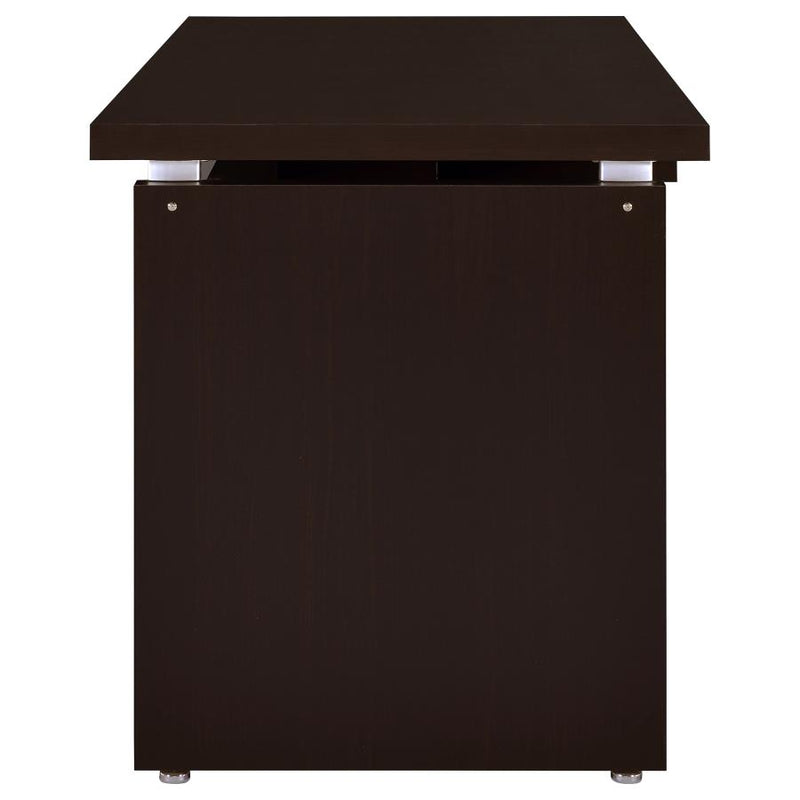 Skylar 55-inch Computer Desk with Keyboard Drawer Cappuccino-zoom-